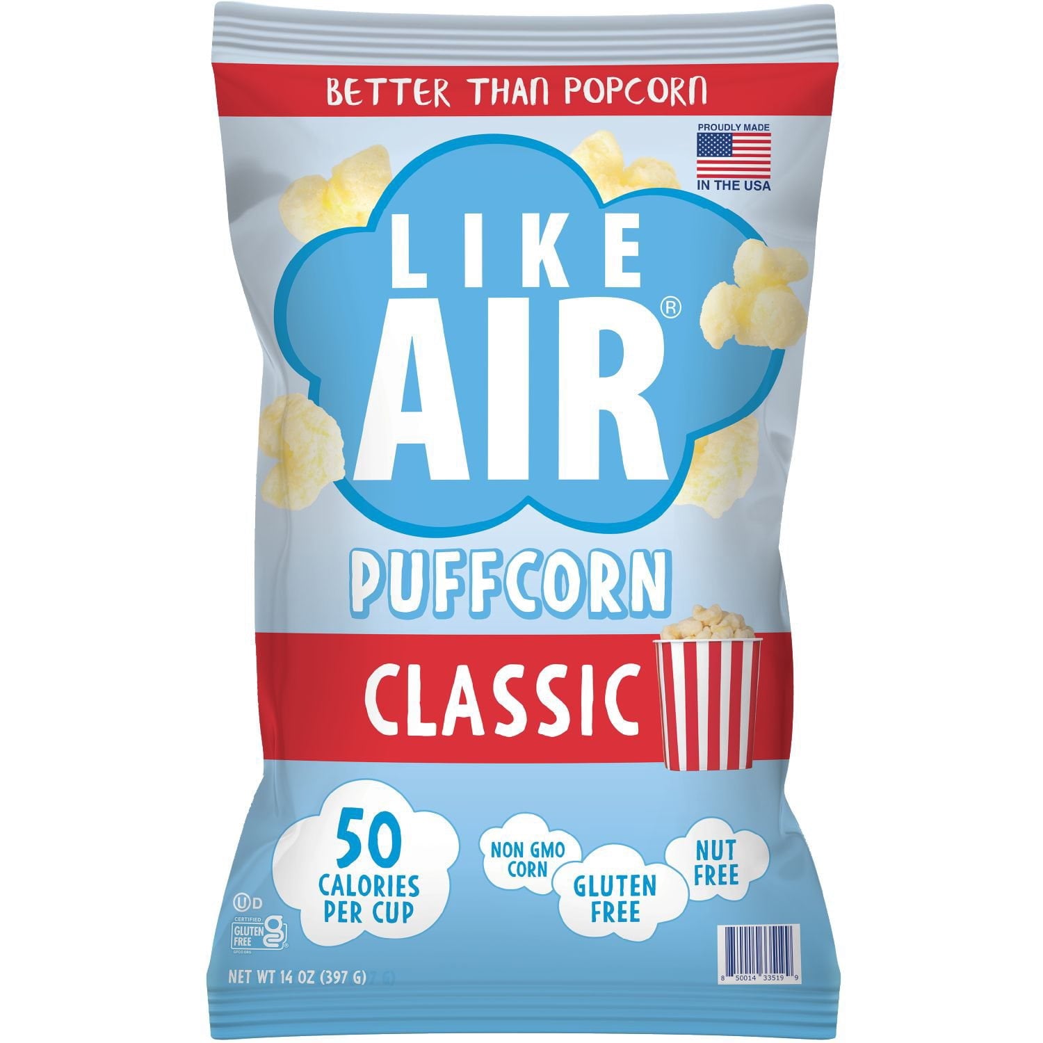 Like Air Classic Puffcorn, 14 oz.