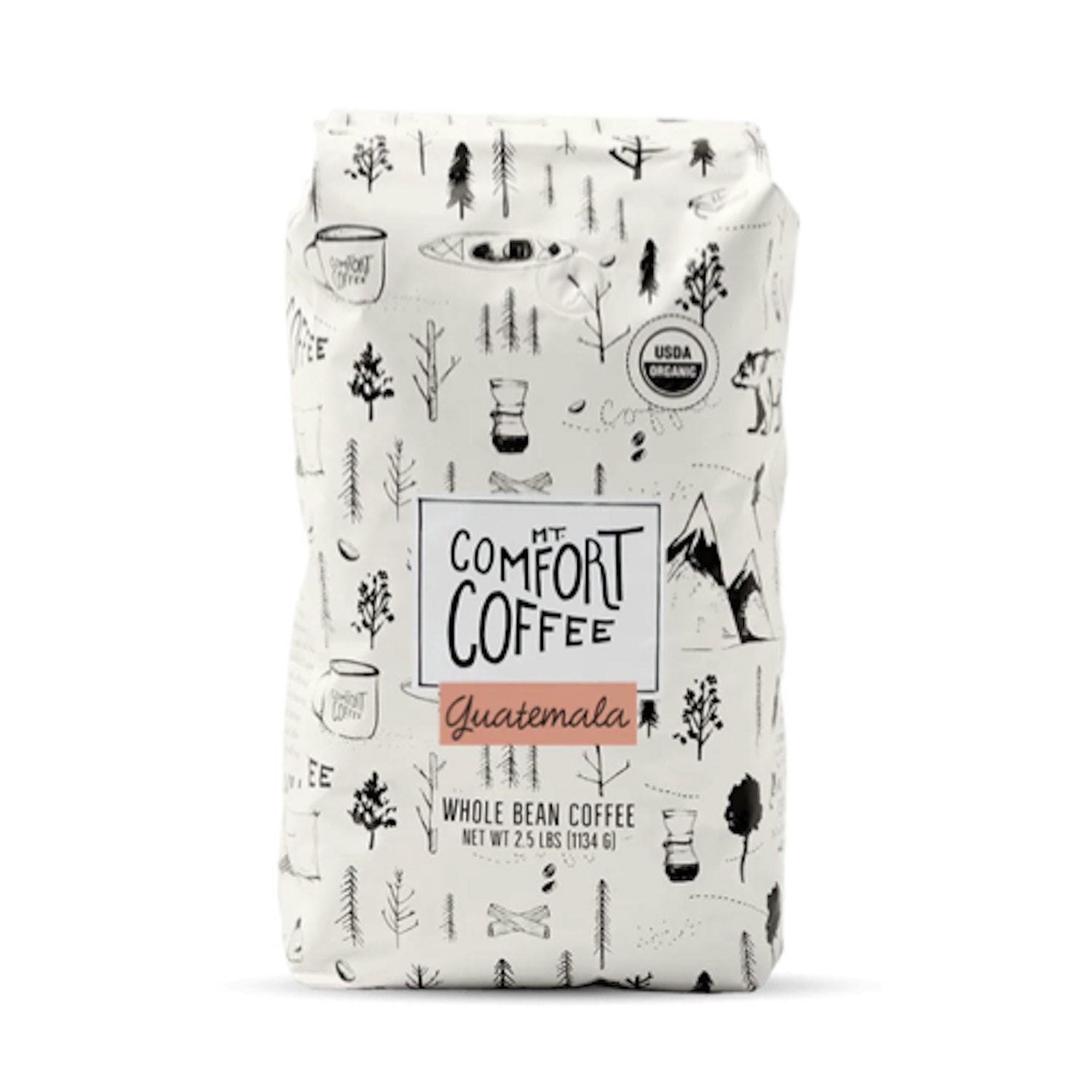 Mt. Comfort Coffee Organic Guatemala Medium Roast Whole Bean, 40 oz.