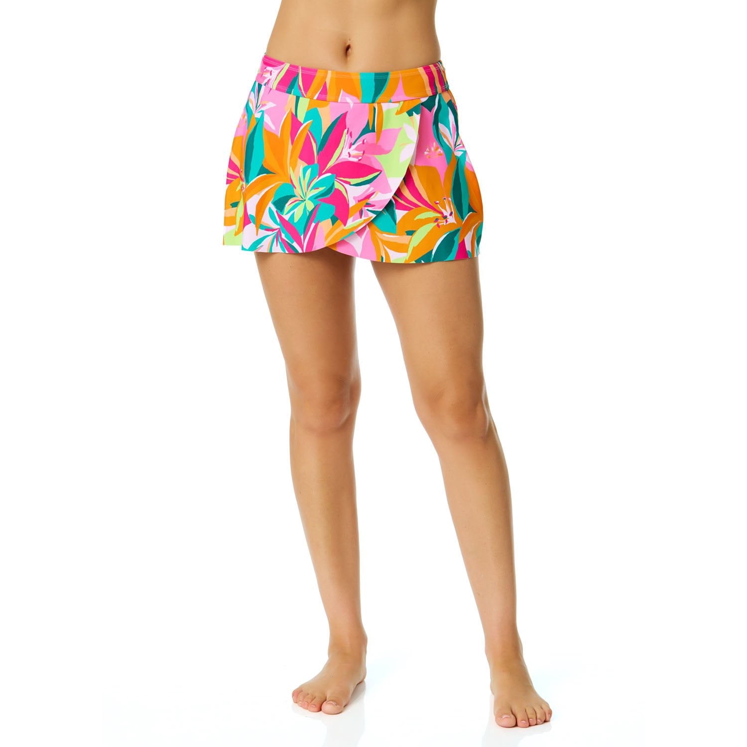Anne Cole Mid Rise Swim Skort - Black - XXL