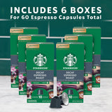 Starbucks by Nespresso Decaf Espresso Coffee Pods, Dark Roast, 60 ct.