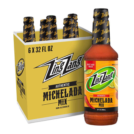 Zing Zang Non-Alcoholic Michelada Mix, 32 fl. oz. bottle, 6 pk.