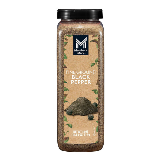 Member's Mark Fine Ground Black Pepper - 18 oz