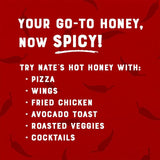 Nate's Honey 100% Pure Hot Honey with Habanero Chili Peppers, 24 oz.