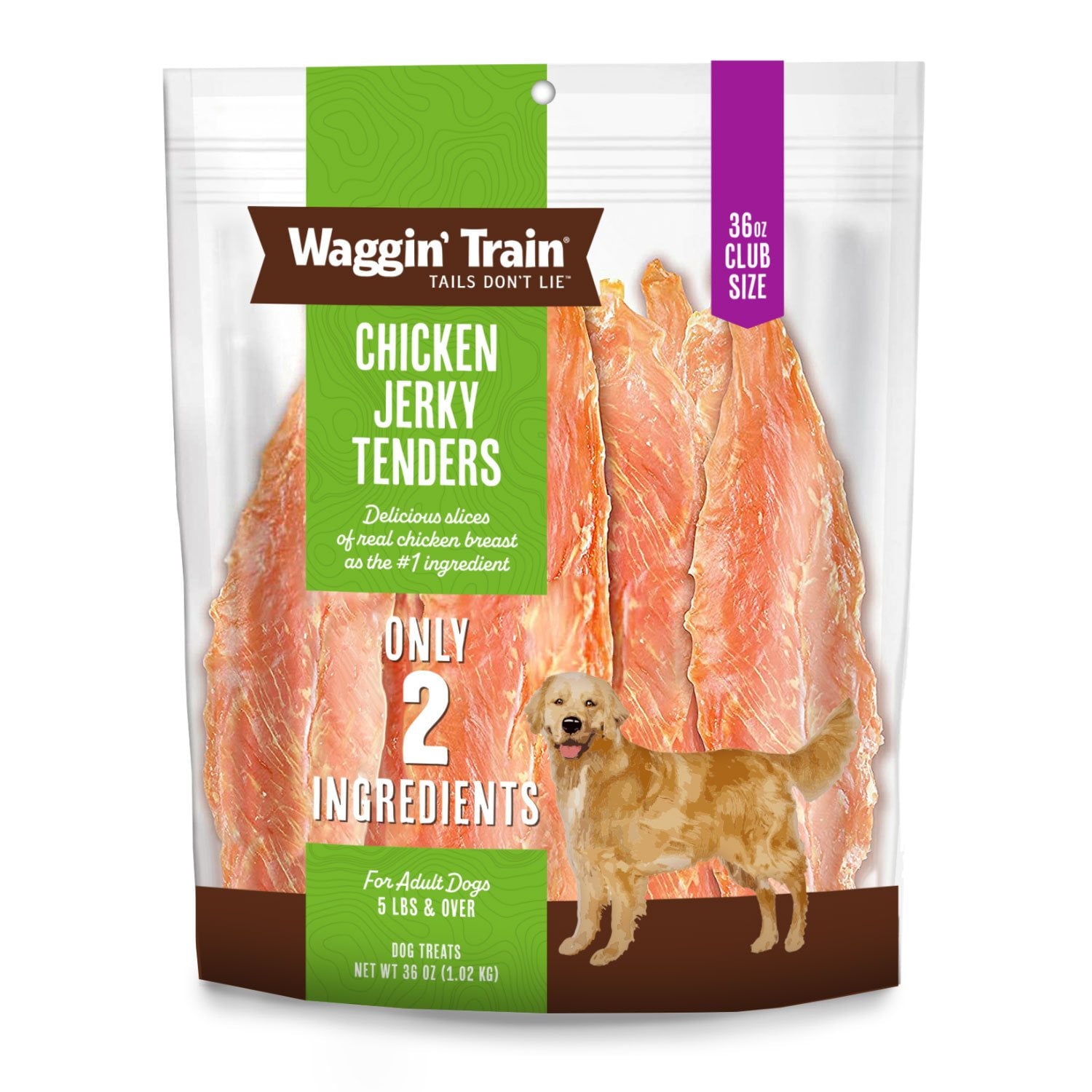 Waggin Train Chicken Jerky Dog Treats, 36 oz