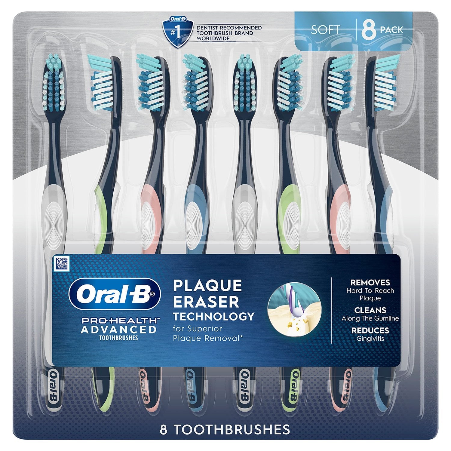 Oral-B ProHealth Advanced Manual Soft Toothbrush – 8 Count