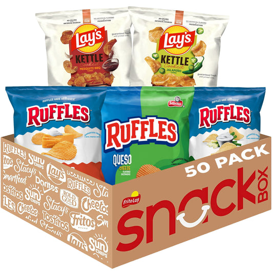 Lay's &amp; Ruffles Crunch Mix Chips, Variety Pack, 50 pk.