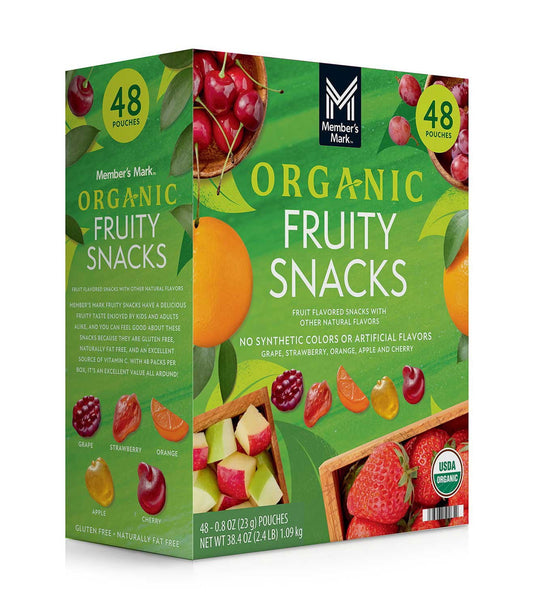Member’s Mark Organic Fruit Snacks, 48 ct.
