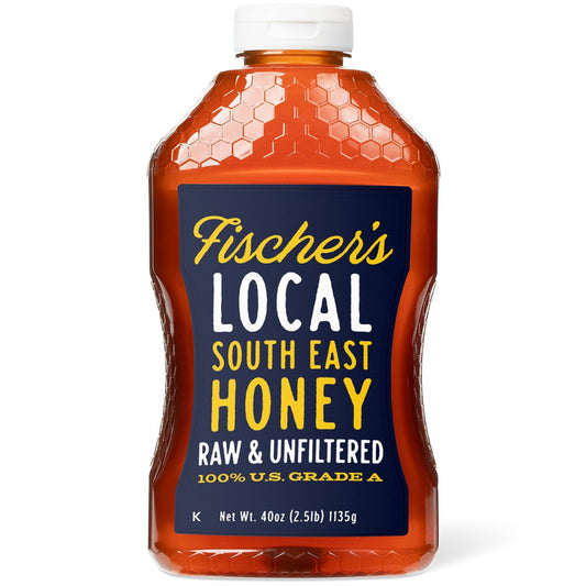 Fischer's Raw and Unfiltered Honey, 40 oz.