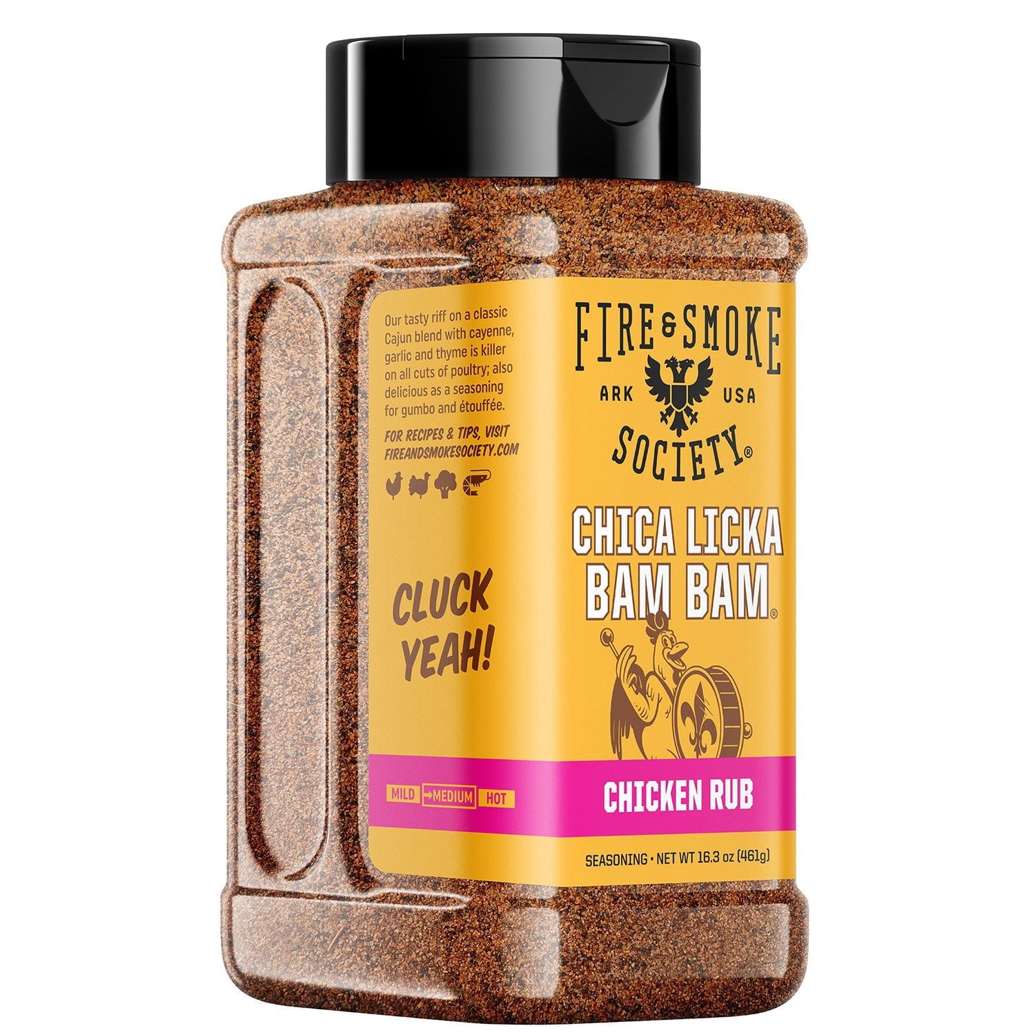 Fire &amp; Smoke Society Chica Licka Bam Bam BBQ Seasoning, Chicken Rub, 16.3 oz.