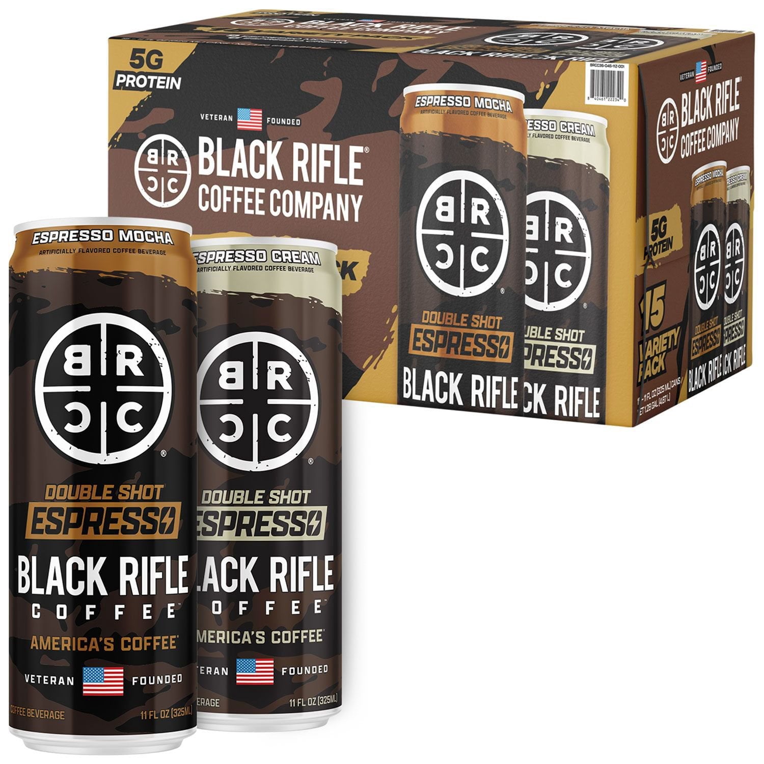 Black Rifle Coffee Company Variety Pack, 11 fl. oz., 15 pk.