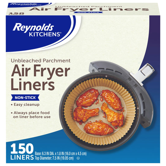 Reynolds Consumer Products Reynolds Kitchens Unbleached Parchment Air Fryer Liners – 150 Count