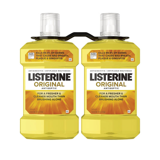 Listerine Antiseptic Original Mouthwash – 50.7 fl oz, 2 Pack