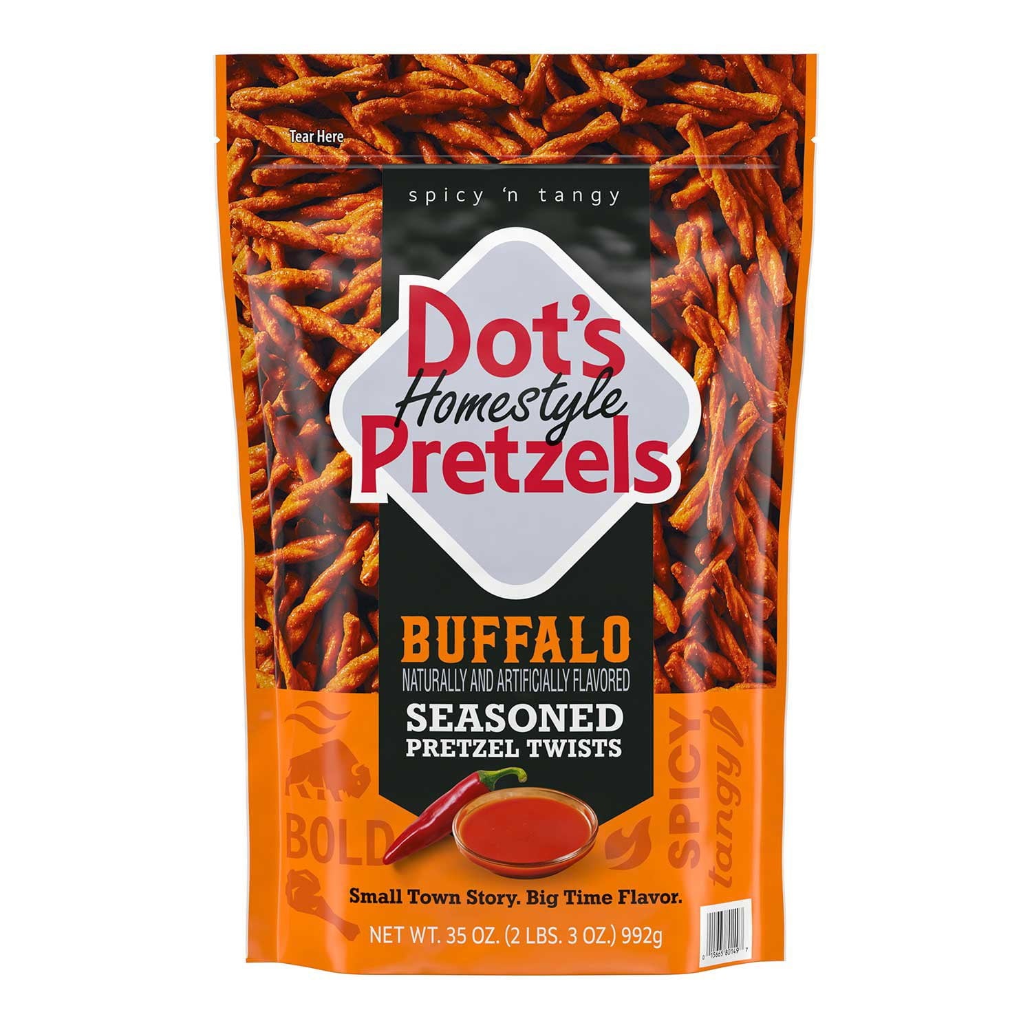 Dot's Homestyle Buffalo Seasoned Pretzel Twists, 35 oz.