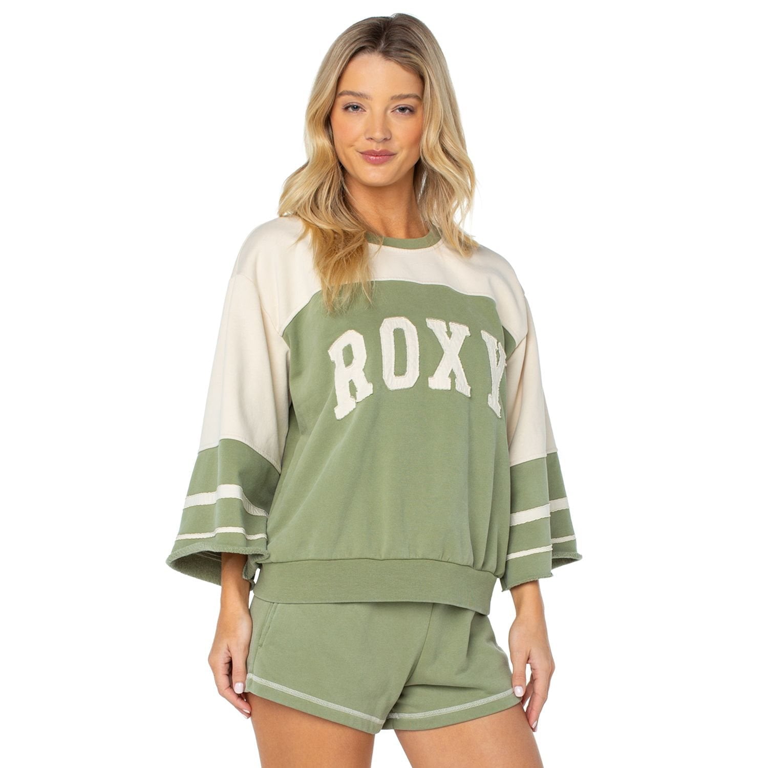 Roxy Women's Game On Fleece Top - Blue - XXL
