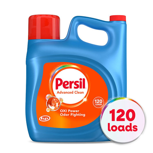 Persil Advanced Clean Oxi+Odor Liquid Laundry Detergent – 120 loads, 202 fl. oz