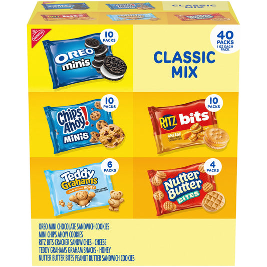 Nabisco Classic Mix Cookie &amp; Cracker, Variety Pack, 40 pk.
