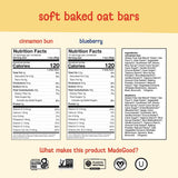 MadeGood Mornings Organic Soft Baked Oat Bars, Variety Pack, 24 ct.