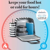 Fit & Fresh Artist Collection 5-Piece Deluxe Lunch Box