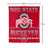 Logo Brands Ohio State Buckeyes 60"x70" Super Plush Blanket