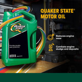 Quaker State High Mileage SAE 10W-40 Motor Oil 6-pack/1 quart bottles