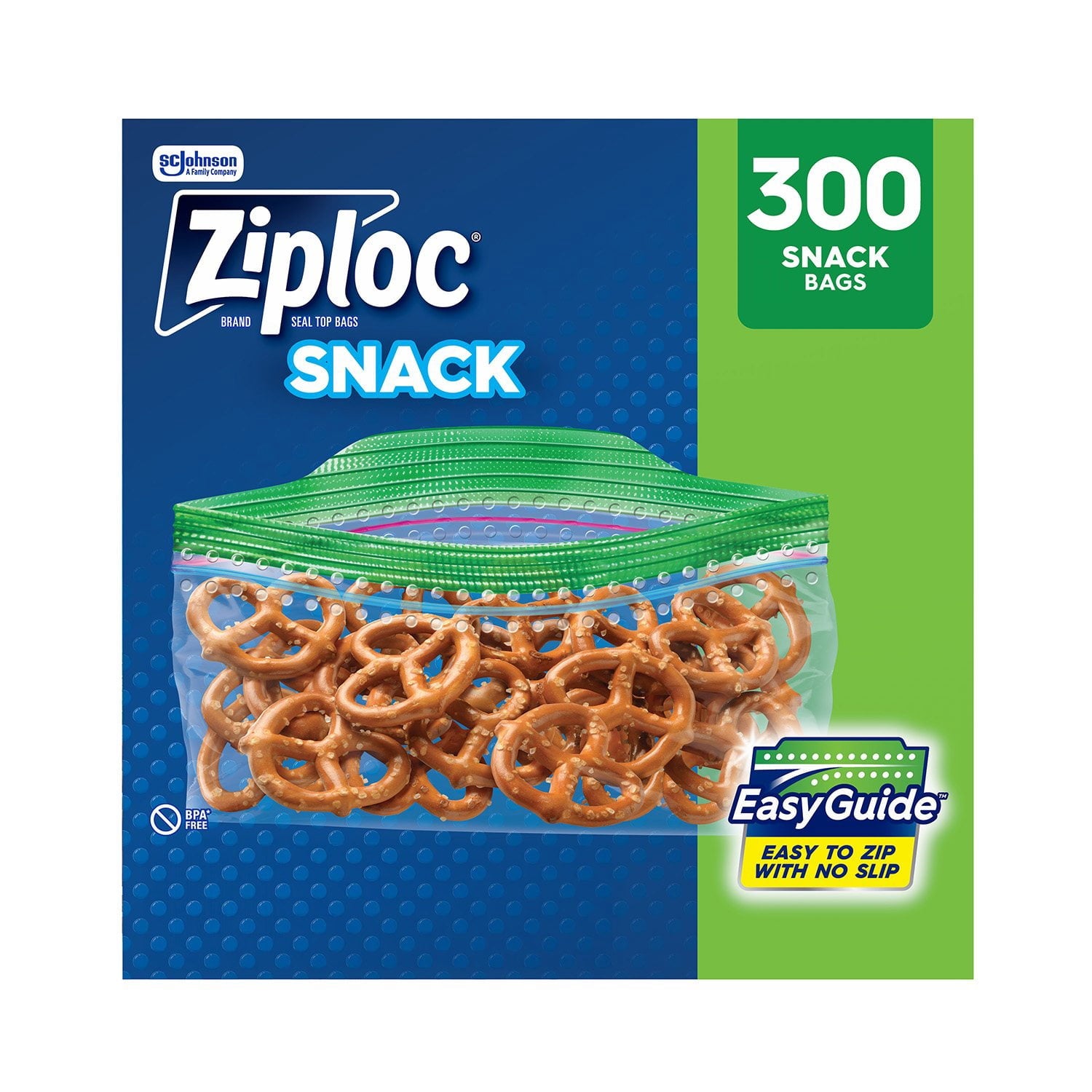 Ziploc Grip 'n Seal Top Snack Bags – 300 Count