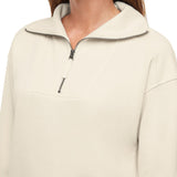 Eddie Bauer Women's Quarter-Zip Pullover - Cream - XL