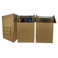 UBMOVE Large Corrugated Wardrobe Moving Boxes (Bundle of 3) 24"x24"x40"
