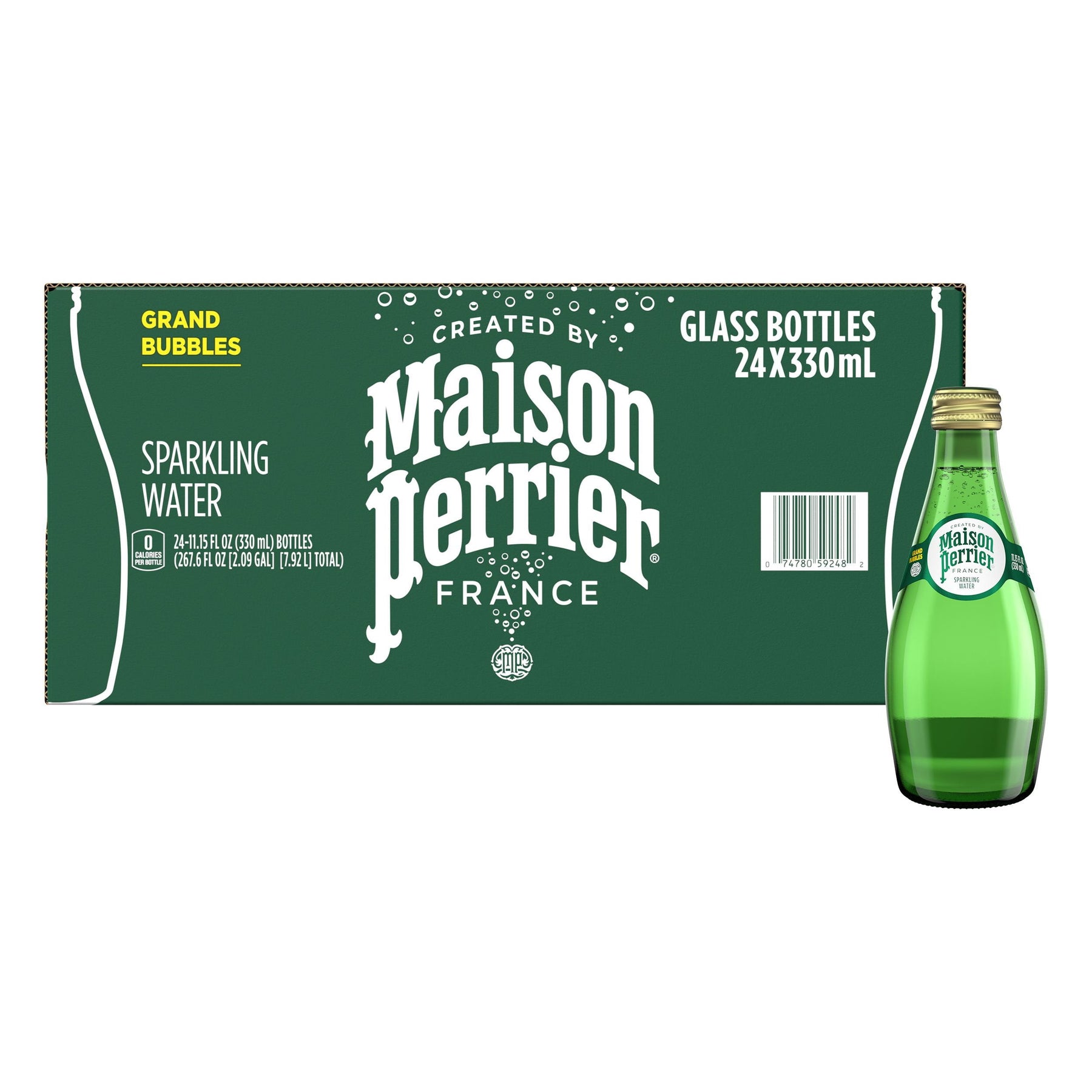 Maison Perrier Unflavored Sparkling Water, 11.15 fl. oz., 24 pk.