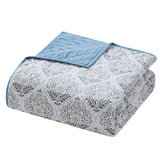 Member's Mark Microfiber Printed Quilt Sets - Blue - KING