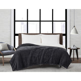 London Fog Plush Corduroy Bed Blanket, Assorted Sizes
