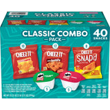 Cheez-It Crackers Pringles Potato Crisps Classic Combo, Variety Pack Snacks, 40 ct.
