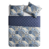 VCNY Home Spring 3-Piece Quilt Sets - Blue/Yellow - KING