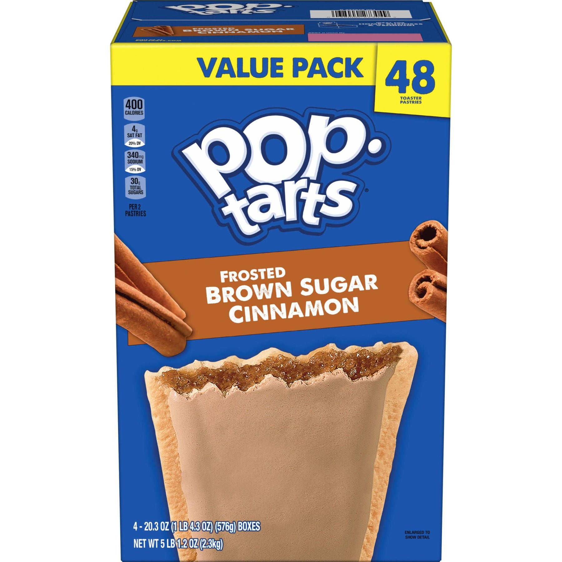 Pop-Tarts Toaster Pastries, Brown Sugar Cinnamon, 48 ct.