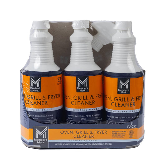 Member's Mark Commercial Oven, Grill and Fryer Cleaner – 32 oz, 3 Pack