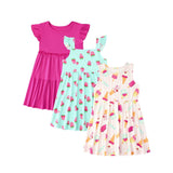 Member's Mark Girls 3-Pack Knit Dresses - Blue - XS