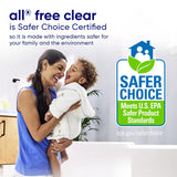all Liquid Laundry Detergent, Free Clear for Sensitive Skin, 208oz, 166 loads