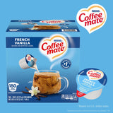 Nestle Coffee-Mate Coffee Creamer Liquid Creamer Singles, French Vanilla, 180 ct.