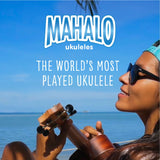 Mahalo MR1TBR Rainbow Series Soprano Ukulele, Transparent Brown