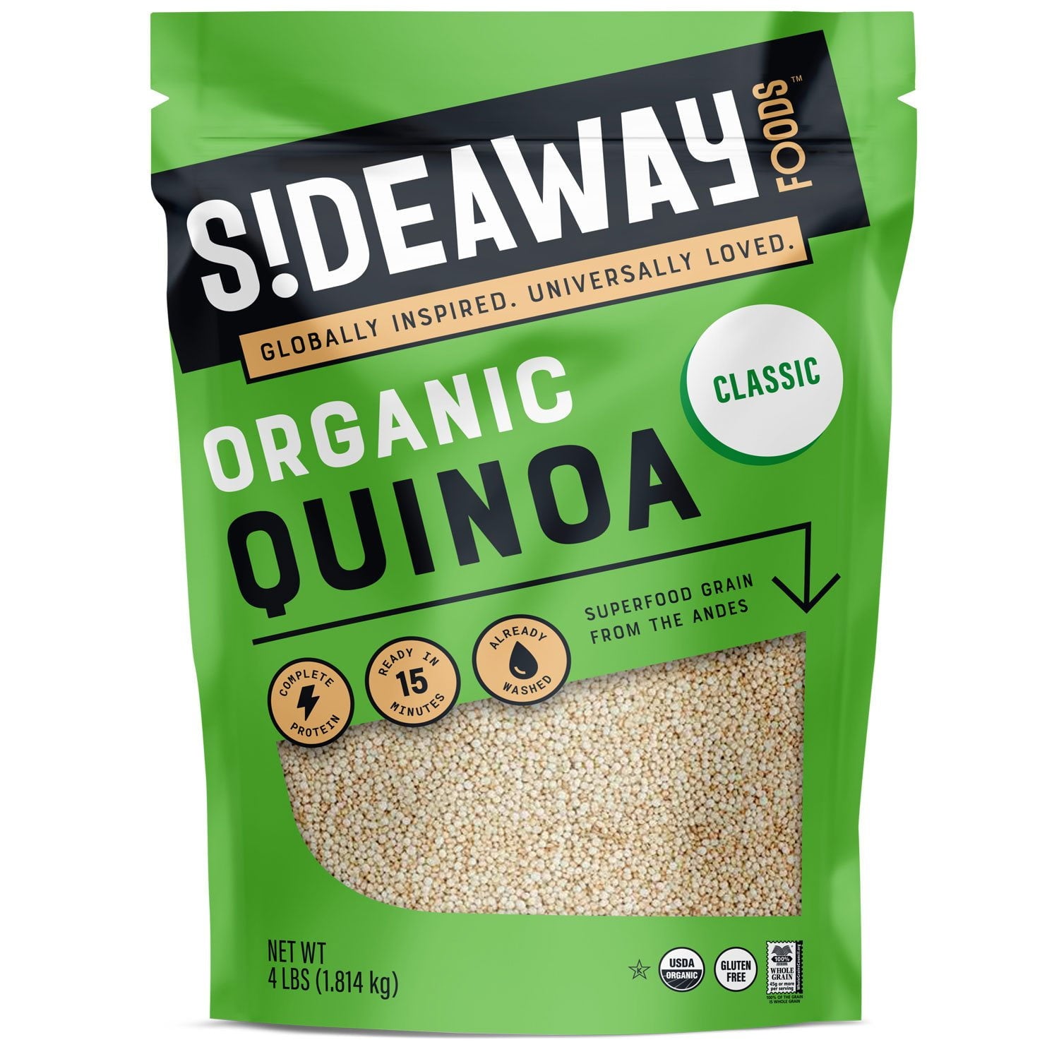 Sideaway Foods Organic Quinoa - 64 oz