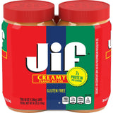 Jif Creamy Peanut Butter - 48 oz - 2 Pack
