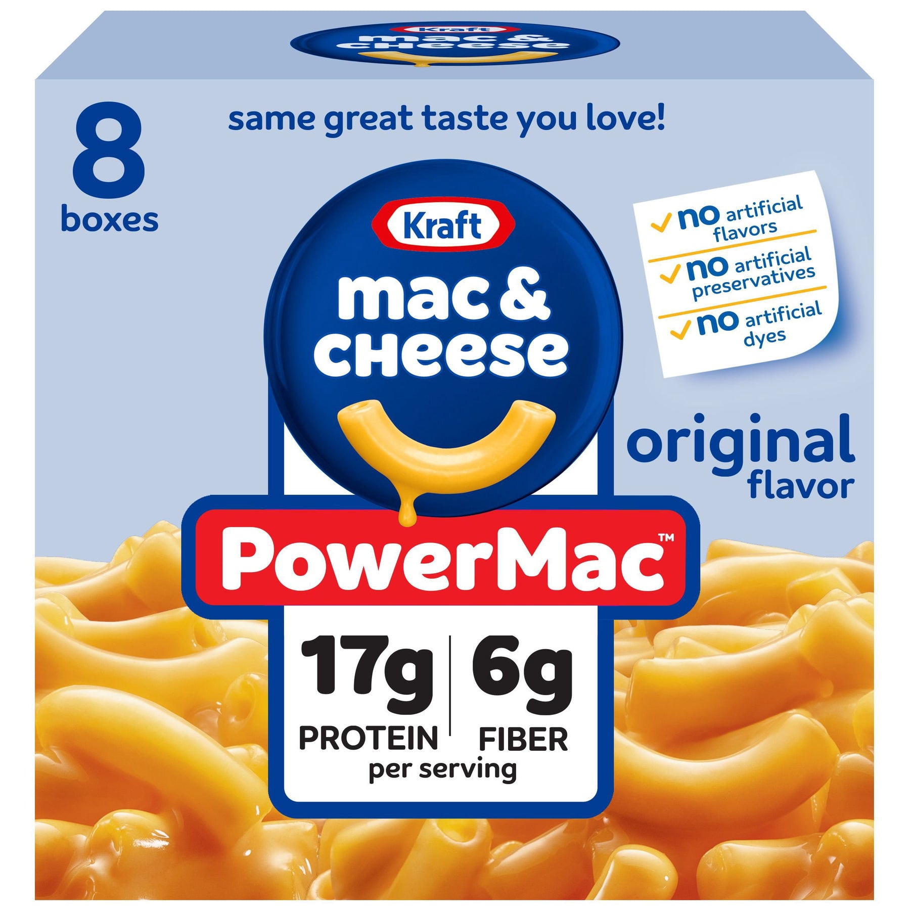 Kraft Power Mac Macaroni and Cheese Dinner, 7.25 oz., 8 pk.