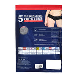 Reebok Women's 5-Pack Seamless Hipster - XXL