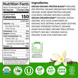 Orgain Organic 21g Plant-Based Protein Powder, Vanilla Bean 2.74 lbs.
