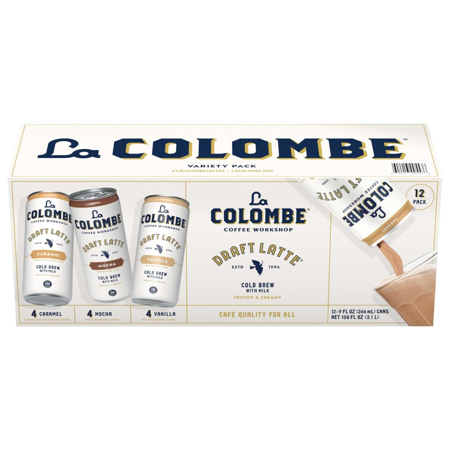 La Colombe Coffee Draft Latte Variety Pack, 9 fl. oz., 12 pk.