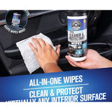 Chemical Guys Total Interior Cleaner & Protectant Wipes in Canister (50ct) English/Spanish. 2PK. (SAM'S CLUB EXCLUSIVE)
