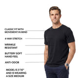 Cuts Crewneck T-Shirt - Black - XXL