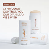 Native Aluminum-Free Deodorant, Vanilla Variety Pack, 2.65 oz., 3 pk.