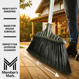 Member's Mark Heavy Duty Broom and Dustpan Set, 13" Indoor and 15" Outdoor Brooms, 2 Dustpans, 4 piece set