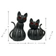 Member's Mark Pre-Lit Pumpkin Cats, Set of 2