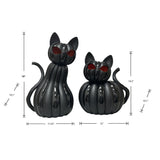 Member's Mark Pre-Lit Pumpkin Cats, Set of 2
